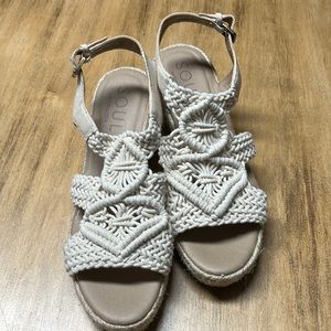 Soul macramé Naturalizer sandals